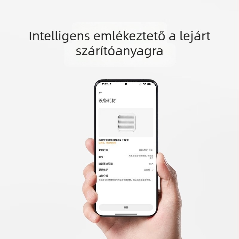 Okos állateledeles etető 2 szárító dobozzal — nedvességálló, frissességzáró, élelmiszer-PP anyag, kutyák és macskák számára