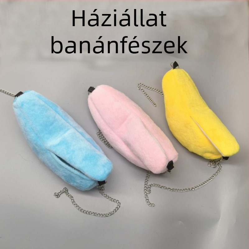 Párnahám madarak számára – pamut fészek Banana Boat formájú, kis madaraknak, Gruff magánmárka, minden évszakban