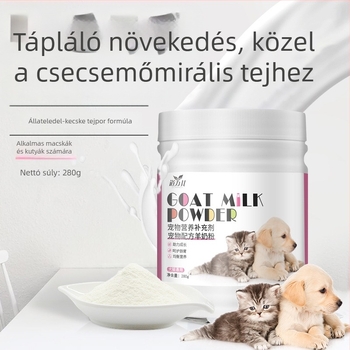 Daoliqi kecsketej por háziállatok számára 280 g — táplálékkiegészítő kutyáknak és macskáknak, általános felhasználás, 40 darabos csomag