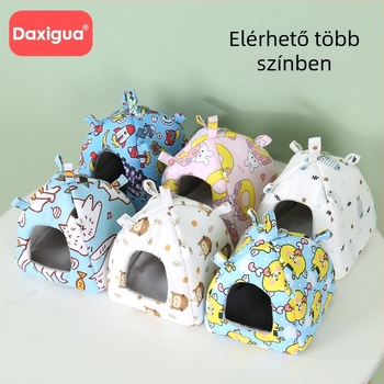 Négyévszakos függő odú kisállatok számára – Szövet anyagú odú hamsternek, Xiao Hangli márka
