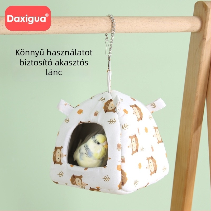 Négyévszakos függő odú kisállatok számára – Szövet anyagú odú hamsternek, Xiao Hangli márka