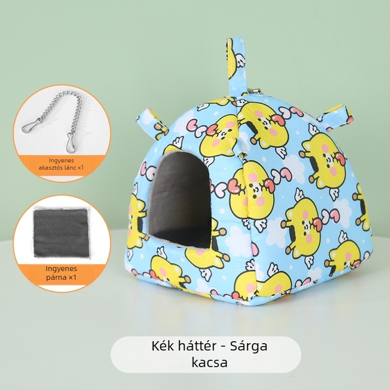 Négyévszakos függő odú kisállatok számára – Szövet anyagú odú hamsternek, Xiao Hangli márka