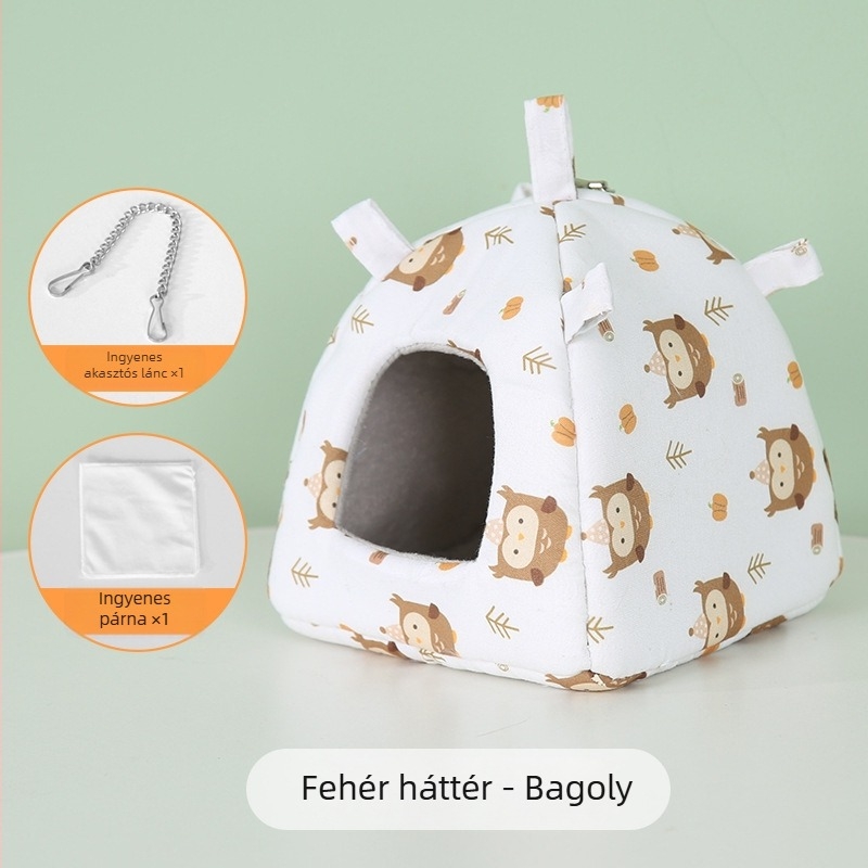 Négyévszakos függő odú kisállatok számára – Szövet anyagú odú hamsternek, Xiao Hangli márka
