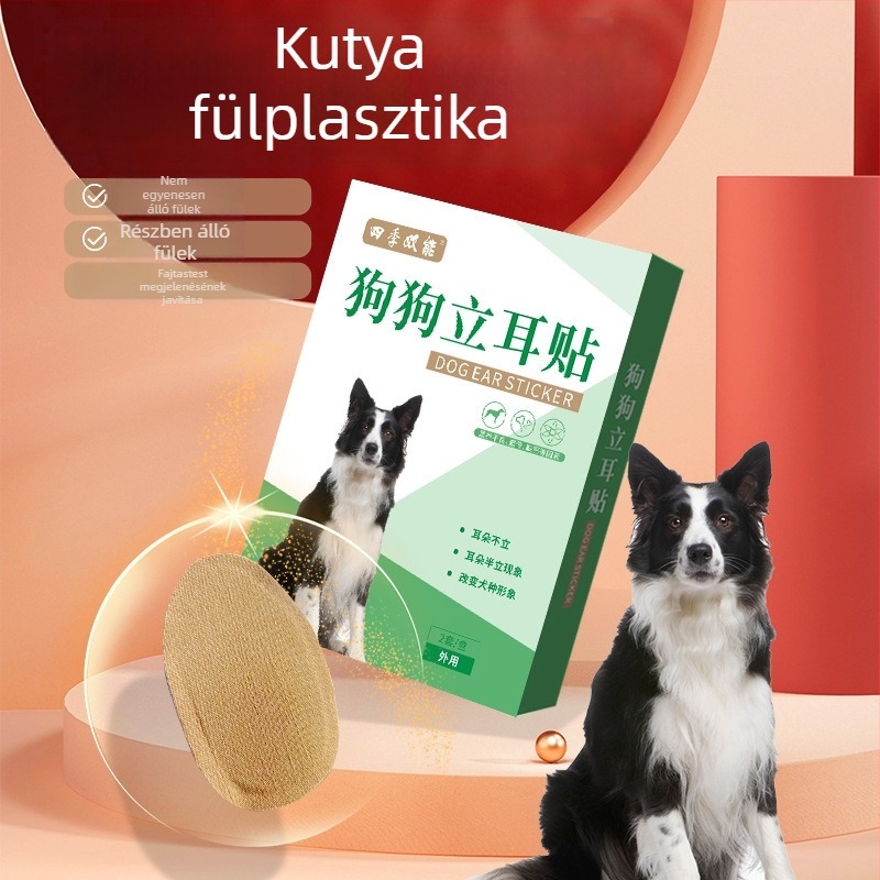 Kutyafül-patch – fülápolás és korrekció, nem szőtt anyagból,  felnőtt és kölyökkutyák számára
