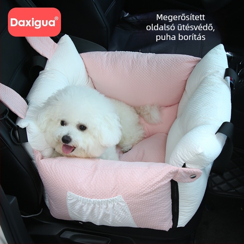 Autóba illő kisállatkennel és fészek — univerzális, textil anyagú, márka Big Watermelon (privát címke), alkalmas macskák számára