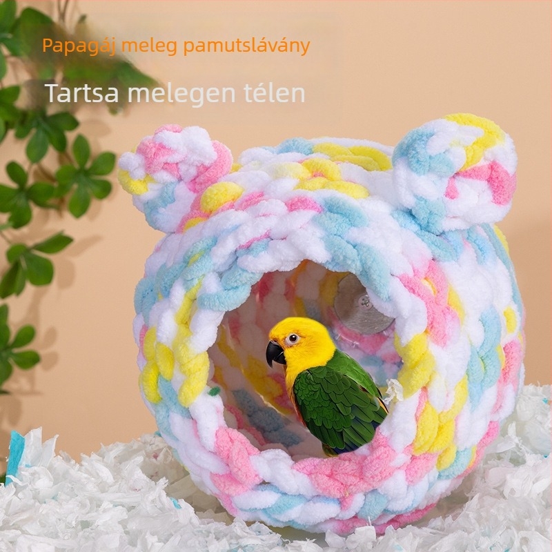Téli alváshoz pamutból készült madárfészek — kis madarak számára, Márka: Junda, Anyag: Pamut