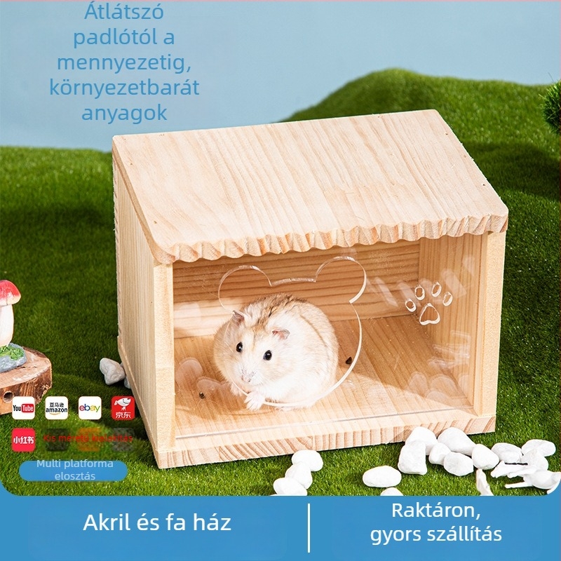 Hamsterház tömörfából — Hamsternek, Nem importált