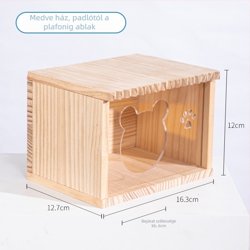 Hamsterház tömörfából — Hamsternek, Nem importált