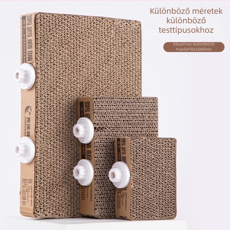 Chengxi papagáj játék karton platformával a csőrt reszeléséhez – ketrec kiegészítő