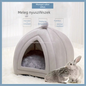 Kisállatok fészek – textil, plüss belső, téli meleg, nyulak, tengerimalacok és csincsillák számára