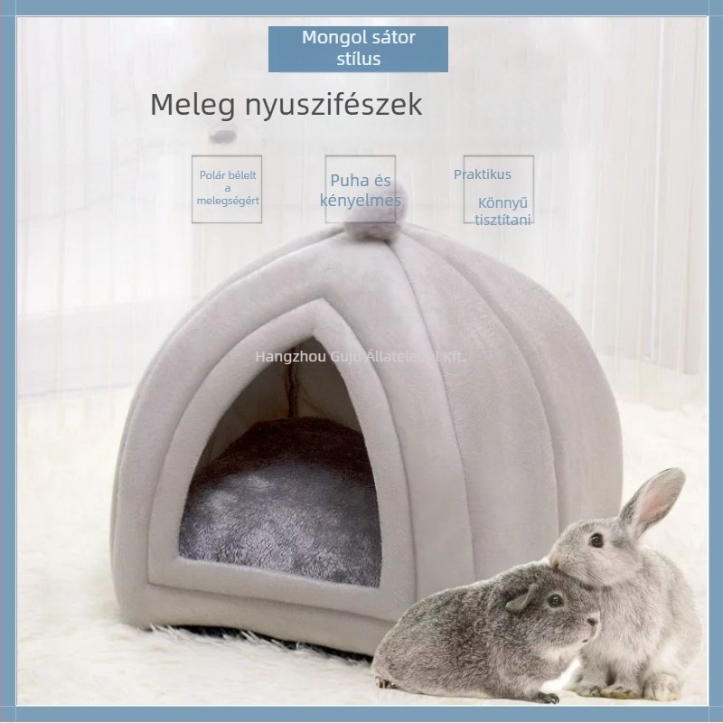 Kisállatok fészek – textil, plüss belső, téli meleg, nyulak, tengerimalacok és csincsillák számára