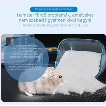 Jiexi hörcsög fürdőhomok – szőrzetápolás, tisztítás, hörcsögöknek, Eredet: Egyéb