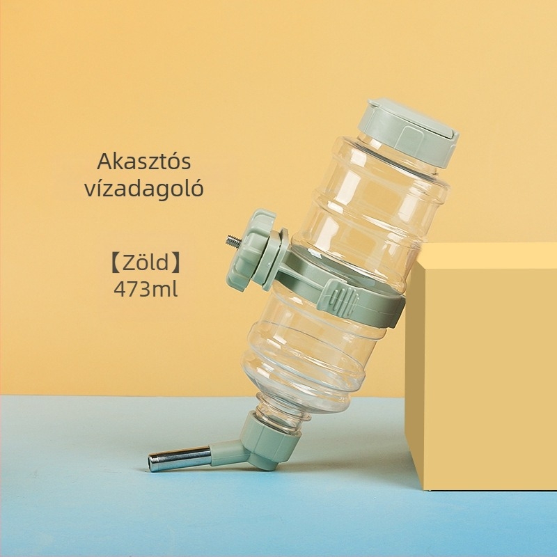 Függő gömbös itató automata, állatok számára, hamster és nyúl számára, szivárgásmentes, PP anyag