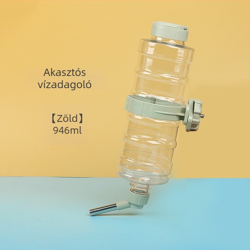 Függő gömbös itató automata, állatok számára, hamster és nyúl számára, szivárgásmentes, PP anyag
