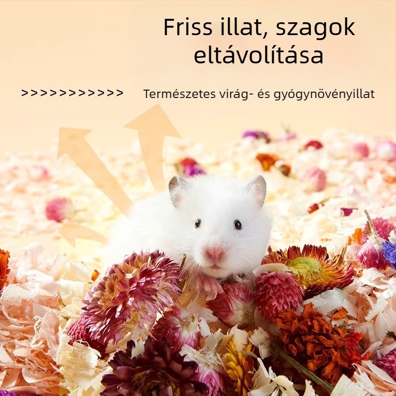 Hörcsög párna virágos fűvel | deodoráló alátét | anyag: virágok és növények | márka: Yee | kisállatoknak