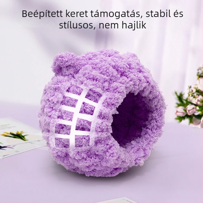 Papagájok számára pamutból készült fészek korall fleece-sel, téli melegség, vastag szigetelés, peónia-tigris mintás