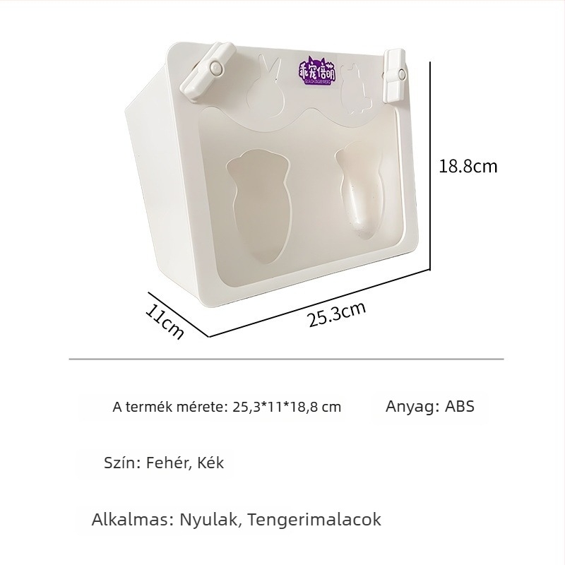 Nyúl fűrács – Anyag: ABS; Importált: Nem; Márka: Egyéb; Alkalmas nyulak és kisállatok számára