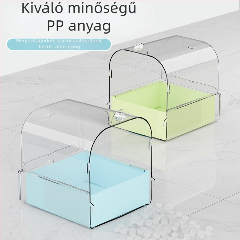 Chengxi műanyag madárfürdő doboz – fürdő és zuhany papagájok és más madarak számára
