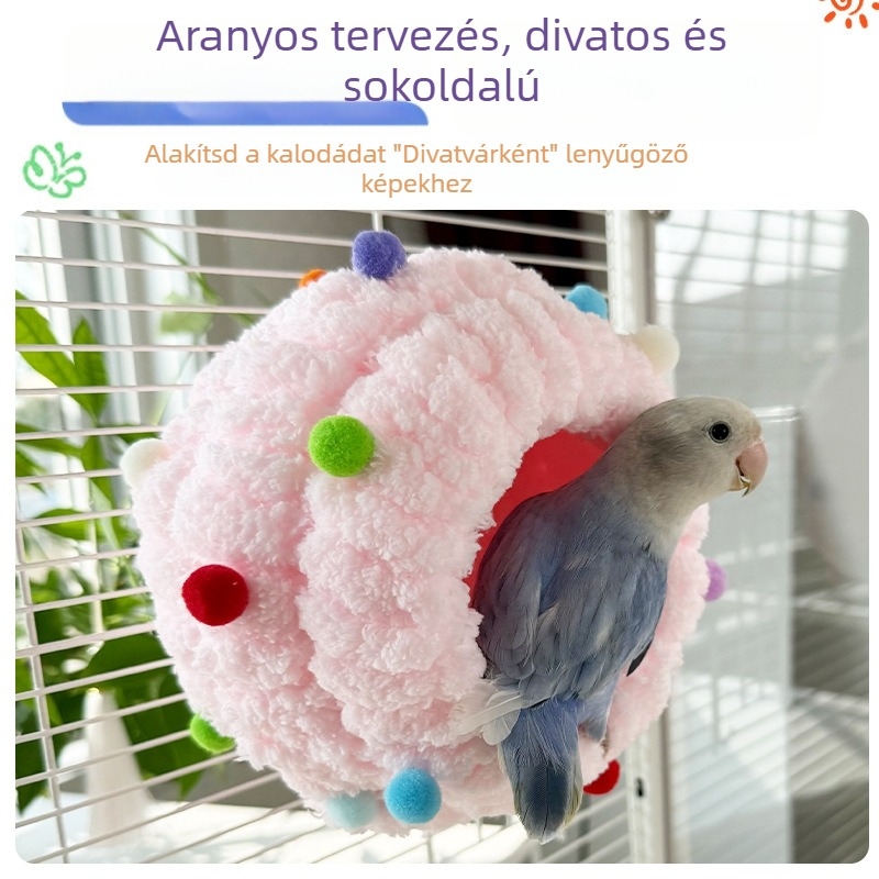 Budgie madárfészek — Kötél anyag, Budgie kompatibilis, Nem importált