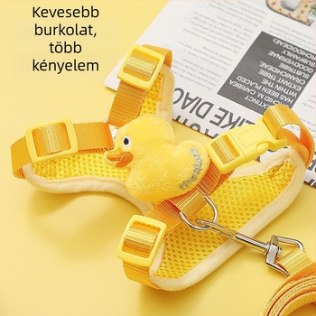 Macska póráz állítható nylon hám – anti-elszakadás sétákhoz