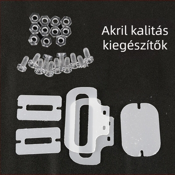 Akril hamster ketrec tartozékok – DIY rögzítő rugós pántok, csavaros oldalsó csatok, ketrecalap; márka Bay nest; nem importált