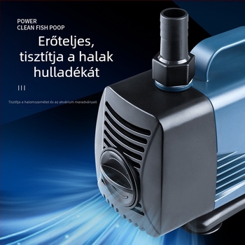 Merülő szivattyú akváriumhoz, oldalsó szívóval, keringetésre és szűrésre, amfibikus kialakítás, rendkívül csendes