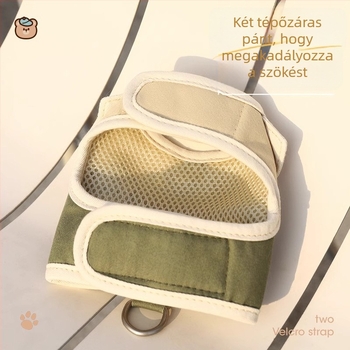 Macska mellényhám – menekülés elleni, nem nyúlik, poliészter-pamut