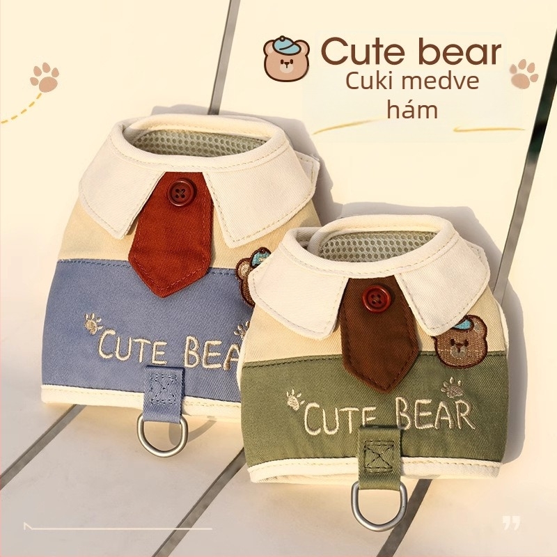 Macska mellényhám – menekülés elleni, nem nyúlik, poliészter-pamut