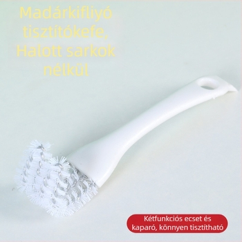 Madárketrec-takarító készlet — kefével és ürülék-lapáttal, többfunkciós, műanyag, márka Happy Pet Paradise