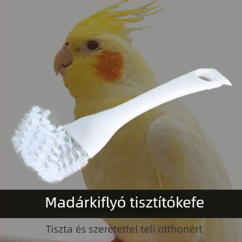 Madárketrec-takarító készlet — kefével és ürülék-lapáttal, többfunkciós, műanyag, márka Happy Pet Paradise