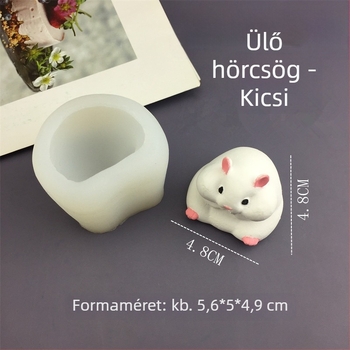 3D hörcsög szilikon süteményforma – szabálytalan forma