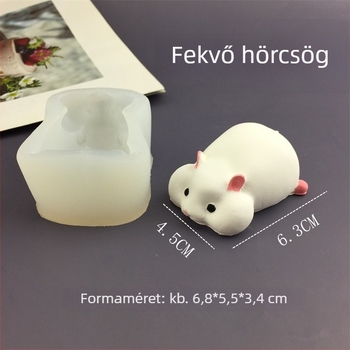 3D hörcsög szilikon süteményforma – szabálytalan forma