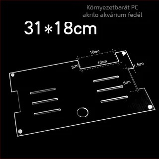 Akril akvárium fedél, nem toxikus, átlátszó, lélegző, anti ugrás, kristályfedél (Anyag: Akril; Tömeg: 50; Kategória: Akváriumi felszerelés)