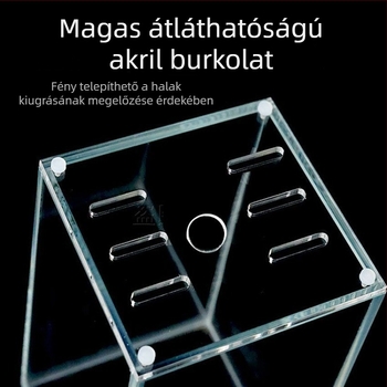 Akril akvárium fedél, nem toxikus, átlátszó, lélegző, anti ugrás, kristályfedél (Anyag: Akril; Tömeg: 50; Kategória: Akváriumi felszerelés)