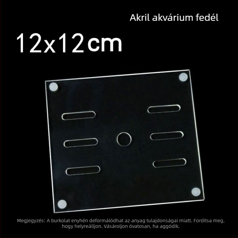 Akril akvárium fedél, nem toxikus, átlátszó, lélegző, anti ugrás, kristályfedél (Anyag: Akril; Tömeg: 50; Kategória: Akváriumi felszerelés)