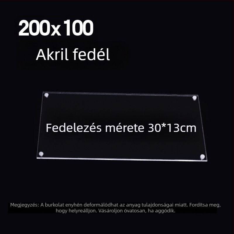 Akril akvárium fedél, nem toxikus, átlátszó, lélegző, anti ugrás, kristályfedél (Anyag: Akril; Tömeg: 50; Kategória: Akváriumi felszerelés)