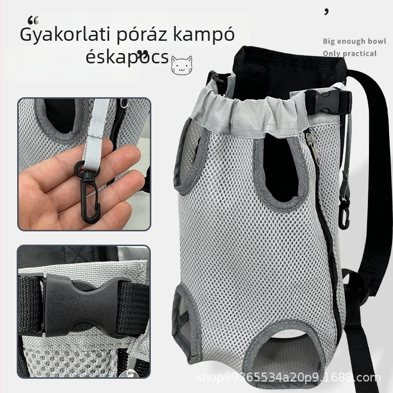 Bella league háziállat-hátizsák – nejlon, légáteresztő háló, hordozó kutyáknak és macskáknak
