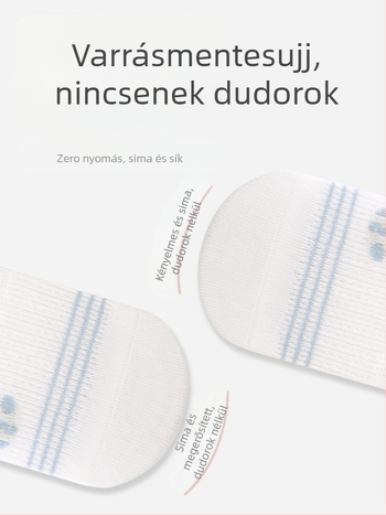 Gyerek zokni nyárra, ultra vékony, szúnyogmentes, hosszú cső, cartoon mintával
