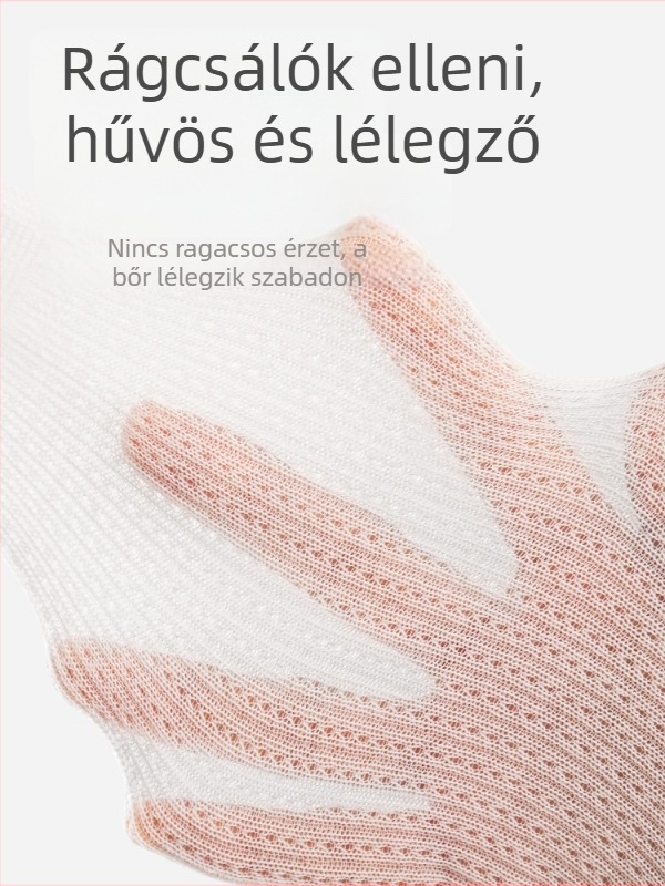 Gyerek zokni nyárra, ultra vékony, szúnyogmentes, hosszú cső, cartoon mintával