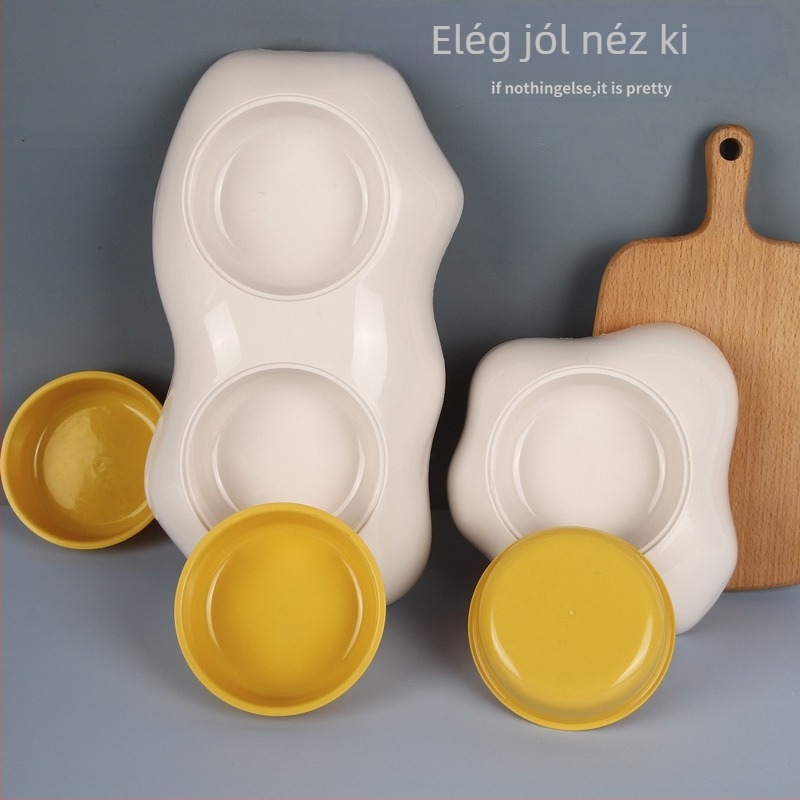 Állateledel-tálak – egyrészes és dupla tálak kutyáknak és macskáknak, itató, PP anyag, 60 db csomag, márka Egyéb, kategória: állateledeles edények