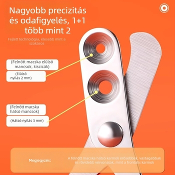 Háziállatok körömvágója – macskák, nyulak és kutyák számára – akadálymentes design – körömvágó eszköz – Guanzhoumu