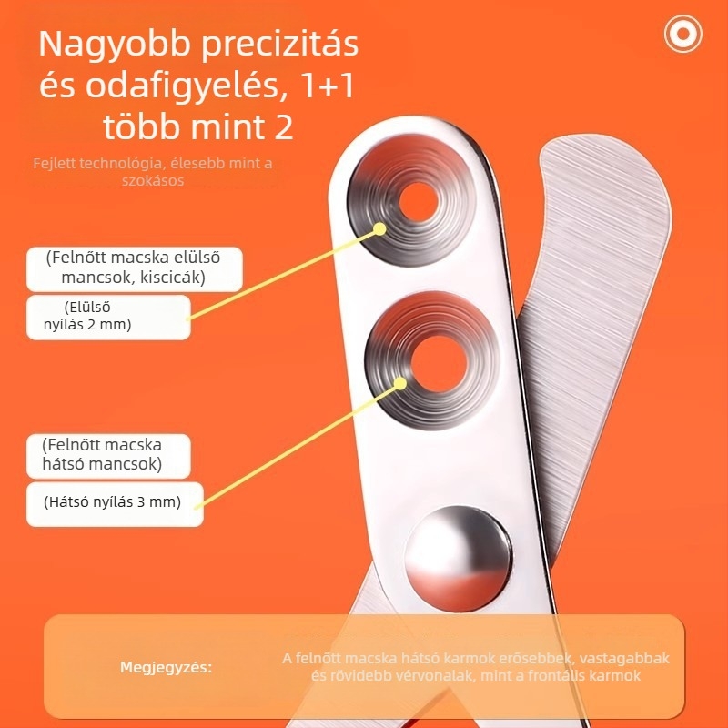 Háziállatok körömvágója – macskák, nyulak és kutyák számára – akadálymentes design – körömvágó eszköz – Guanzhoumu