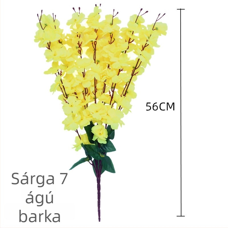 Őszibarackvirág ág dekorációhoz; Anyag: selyem virág; Fajta: Mesterséges őszibarack virág; Súly: 80 g; Felhasználás: Esküvő, Otthoni dekoráció