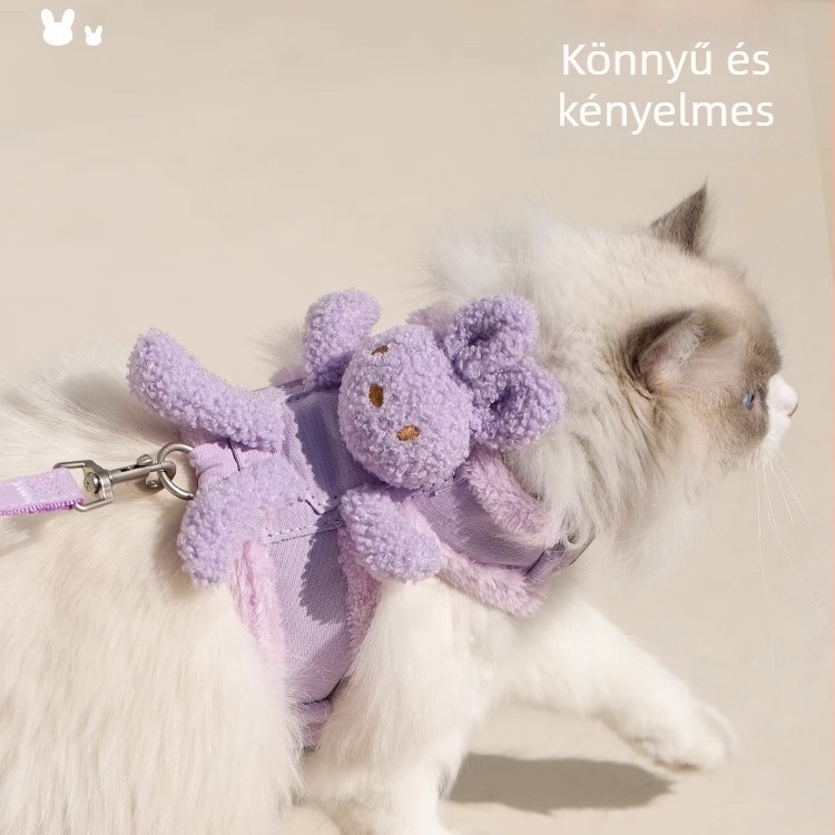 Zichen (Pet) macska mellény-vezető – kötél/lánc, 200 darabos csomag