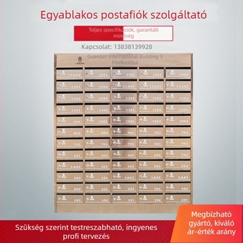 Több rekeszes lakópostaláda rozsdamentes acélból, zr-018 modell, Zhen Rui, falra szerelhető beltéri és kültéri használatra