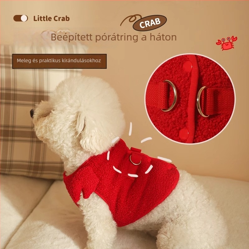 Őszi–téli kutyaruházat Mellkashám kicsi fajta számára (Toy Poodle, Bichon Frisé)