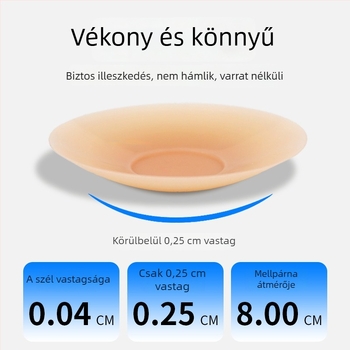 Bijini szilikon mellbimbó-fedők - ultra vékonyak, láthatatlanok, légáteresztőek, fényes felület