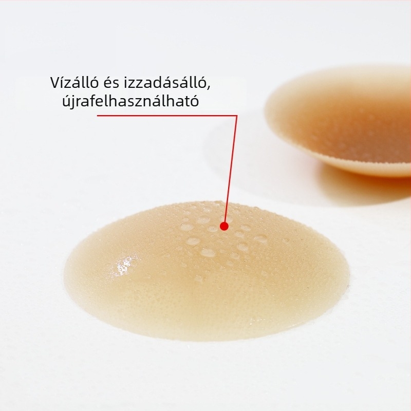 Bijini szilikon mellbimbó-fedők - ultra vékonyak, láthatatlanok, légáteresztőek, fényes felület