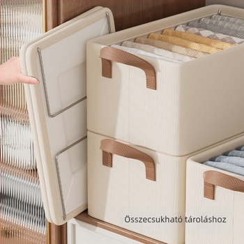 Garderóbba helyezhető tároló doboz, pamut- és lenvászonból készült ruhák szervezője, ágynemű és alsónemű tároló, nadrágok rendezője (Anyaga: pamut és len; Stílus: egyszerű; Privát Márka: Nem)