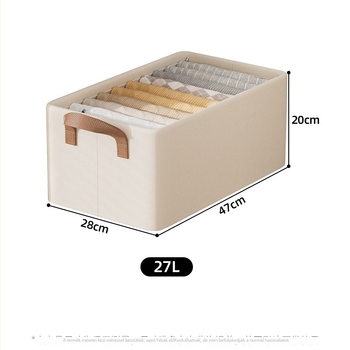 Garderóbba helyezhető tároló doboz, pamut- és lenvászonból készült ruhák szervezője, ágynemű és alsónemű tároló, nadrágok rendezője (Anyaga: pamut és len; Stílus: egyszerű; Privát Márka: Nem)